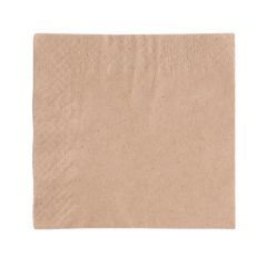 Vegware Recycled Unbleached 2ply Napkin 24cm (4000)