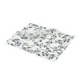 GREASEPROOF PAPER GREY FLORAL PRINT 25 X 20CM