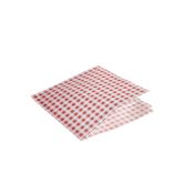 GREASEPROOF PAPER BAGS RED GINGHAM PRINT 17.5 X 17.5CM