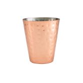 HAMMERED COPPER PLATED CONICAL SERVING CUP 9 X 10CM (12)