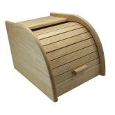Small Wooden Roll Top Bread Bin