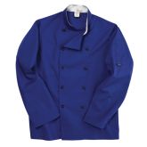 Royal Blue Long Sleeve Chef Jacket (L)