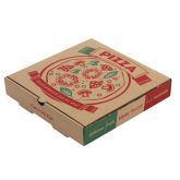 Brown Printed Pizza Box 12" (100)