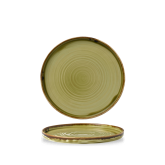 CASE OF 6 HARVEST GREEN WALLED PLATE 8.67