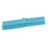Jangro Premier Blue Hygiene Flat Medium Stiff Sweeping Broom 50cm