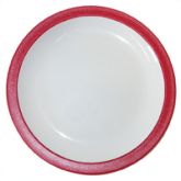 Red Rimmed Duo Polycarb Plate 9" (12)