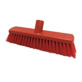 Jangro Red Hygiene Soft Crimped Broom Head 28cm
