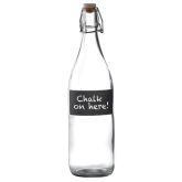 Chalkboard Label Glass Bottle 1ltr 