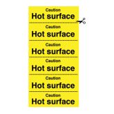 Caution Hot Surface Signs.