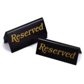 Gold & Black Reserved Table Notice (5)
