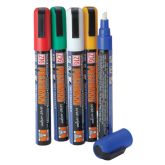 Coloured Wet Wipe Chalkboard Pens (5)