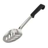 Black Plastic Handle Slotted Spoon