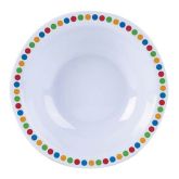 Coloured Circles Melamine Bowl 6"