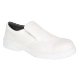 Portwest White Steelite Slip on Safety Shoes Size 11