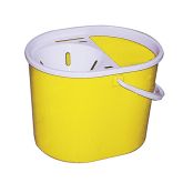 Lucy Yellow Oval Mop Bucket & Wringer 15ltr