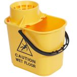 Jangro Professional Yellow Mop Bucket & Ringer 15 Litre