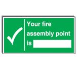 Fire Assembly Point Location Sign.